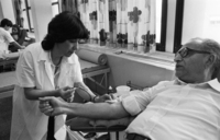 The Magen David Adom organized a blood donation.
