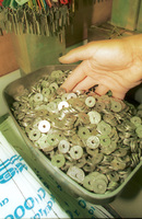 The Telephone Company counting the telephone chips.