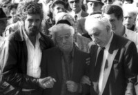Funeral of the late Amiram Nir who was killed in an accident in South America.