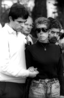 Funeral of the late Amiram Nir who was killed in an accident in South America.