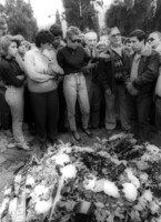 Funeral of the late Amiram Nir who was killed in an accident in South America.