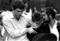 Funeral of the late Amiram Nir who was killed in an accident in South America.