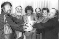 The crew of the satirical supplement to Davar Daily - the Davar Aher,.