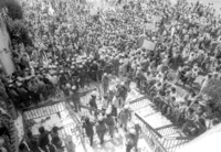 Workers of the Aircraft Industry demonstrated in protest of the closing the Lavi line.