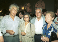 Actor Shmuel Atzmon and Itzhak Artzi met with Ida Nudel who finally arrived as an immigrant from the Soviet Union.