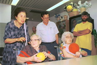 CABINET MINISTER ORA NAMIR VISITS THE ELDERY.