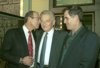 On 30 November 1993 Israel President Ezer Weizman held a reception at his residence in Jerusalem for the county's newly elected mayors and the new heads of municipal authorities of the biggest towns of Israel: Jerusalem - Ehud Olmert, Tel Aviv - Roni Milo and haifa - Amram Mitzna".