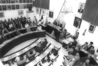 Tel Aviv Municipality by Shlomo Lahat the Mayor, signed an agreement with Mayor of Budapest, Hungary to cooperatete between the two Cities.