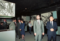 PM of Bulgaria, Philip Demisrov with his wife laying a wreath at the Holocaust Memorial in Jerusalem.