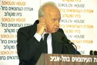 Israel premier Itzhak Rabin made a staunch defence of his government's policies in relation to the Israel-PLO agreement and continuing negotiations.