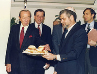 US Secretary of State Warren Christopher approached the end of his week lone visit to the Middle East with a briefing for Israel Prime Minister Itzhak Rabin on his talks with PLO Chairman Yasser Arafat and Syrian President Hafez-al-Asad.