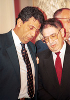 PM Itzhak Rabin and PLO Chairman Yasser Arafat, met for the second time on 12 December 1993 this time in Cairo and hosted by Egypt's President Husni Mubarak.