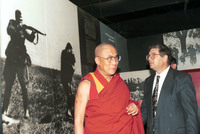 The Dalai Lama, (Tensin Gyatso) the leader of 120 million Buddhists, arrived in Israel on Sunday 20 March 1994 for a four day visit as the guest of the Society for the Protection of Nature in Israel.