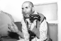 One of the oldest immigrants to arrive in Israel from Russia, 101 year old Mr. Kupermann, was visited by Knesset member Nava Arad who is the head of the Histradut's Mishan, the body responsible for the welfare of old people.