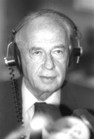 Defence Minister Itzhak Rabin participated a radio program in which he answered to soldiers questions.
