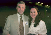 Shimon Sheves, Secretary of the PM Office, with Haim Ramon's wife Pnina.
