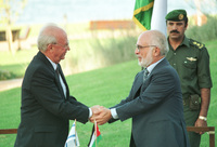 KING HUSSEIN VISITS ISRAEL.