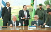 KING HUSSEIN VISITS ISRAEL.