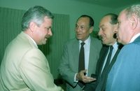 Russian Vice president Alexander Rutskoi is the highest ranking Russian ever to visit Israel.