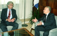 President Bush's special representative, former Republican senatar Rudy Boschnitz, is now enjoying seeing the fruits of his work in helping to free the Ethiopian Jews in the Operation Solomon air-lift.