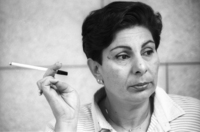 Hanna Ashravi spokeswoman of the PLO.