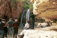 The Shulamit Waterfall in Ein Gedi the source of which is the Nahal David river.