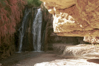 The Shulamit Waterfall in Ein Gedi the source of which is the Nahal David river.