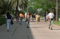 The Tel Aviv University campus on the first day of the opening the new education year.