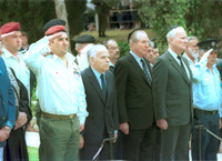 Memorial Ceremony for the fallen soldiers on Mt Herzl military cemetery.