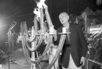 STONE THROWN AT ED KOCH.