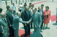 WELCOMING THE PRESIDENT HONE.