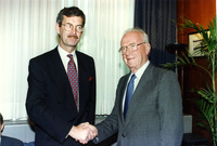 Irish Foreign Minister Dick Spring visited Israel this week and paid a controversial visit to the Orient House in East Jerusalem where he conferred with senior PLO officials.