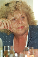 Shulamit Aloni, participated the congress for Arab Music in Nazareth.