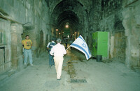 The faitfull of the Temle Mt. demonstrated as they were refused to enter the Temple Mount.
