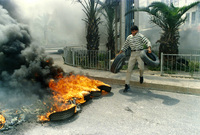Foreign Minister Shimon Peres and Palestinian Authority's boss Yasser Arafat agreed Tuesday (July 4, 1995) on the most elements of the next stage of the interim agreement which will see Israelis troops pull out of the West bank towns of Jenin, Tul Karem, Nablus, A staged withdrawal from Ramallah and Bethlehem and eventually from Hebron.