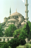 The beautiful Ayasofya Mosque in Istanbul, Turkey which was converted into a famous museum.
