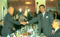 Amru Musa, Egyptian Foreign Minister, came to Israel for the first time for a short visit.