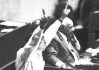 Debate at the Knesset.