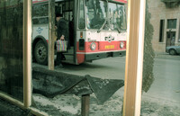 Several bus shelters have been set alight in the capital over the past week.