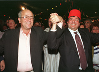 The Mimuna party celebrated at the Rafi Elul's home at Mazkeret Batia village with hundreds of Morroccans Jews.