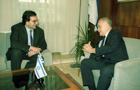 שר החוץ היווני בישראל.