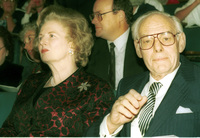 Egyptian Mustaffa Halil and British former Prime Minister Margaret Tatcher received today Honorary Doctorate of the Weizman Institute.