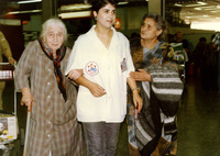45 Refiugees fiom Chechenia arrived BenGurion airport on September 12, 1995, on a special Jewish Agency flight fom the Caucasus city of Mineralny Vody.