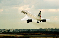 President of France, Fransua Mitterrand arrived to Israel by the super sonic Concord airplane.