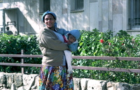 New immigrants from Ethiopia in their immigration centre at Hulda.