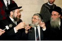 Today Rabbi Yisrael Lau became the new Ashkenazi Chief Rabbi and Rabbi Eliahu Bakshi-Doron became the Sephardi Chief Rabbi.