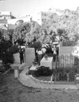 Memorial ceremony for the late Moshe Sharet who his body was buried at the Trumpeldor cemetery in Tel Aviv.