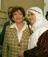 Um Jihad, widow of the late Abu Jihad, who was killed in Algier.
