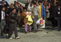Eighty-four Moslem refugees from war-torn Bosnia arrived in Israel today on a direct flight from Zagreb in Croatia, arranged by the French Jewish community.