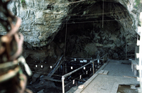 Ancient caves on the Carmel Mountain near the Arab village of Faradis.